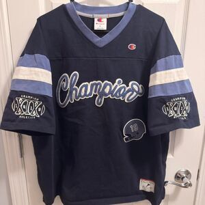 Champion Men's Navy and Blue Top
